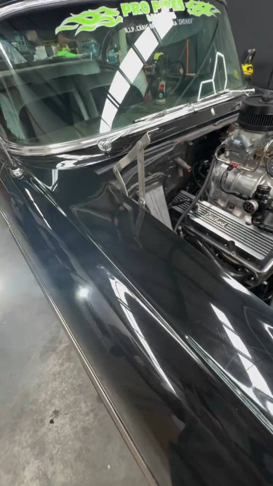 Supercharged classic Chevrolet prepared for ceramic coating at Detail 2 Drive